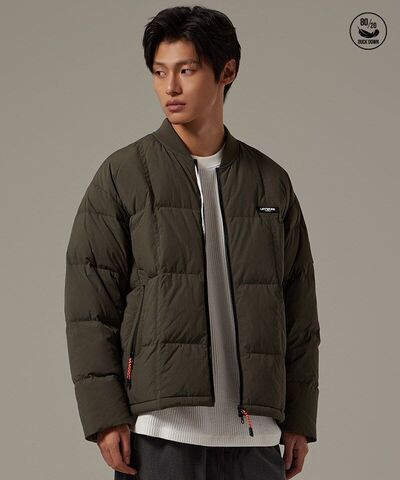 Стеганный пуховик средней плотности