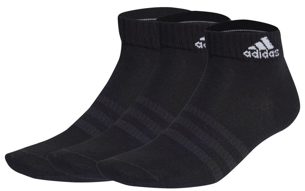 Теннисные носки Adidas Thin And Light Ankle Socks 3P - black/white