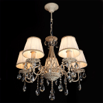 Подвесная люстра 10054/5 белый с золотом