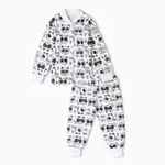 Комплект (кофточка+штанишки), белый/панды, р.56 см 9899848