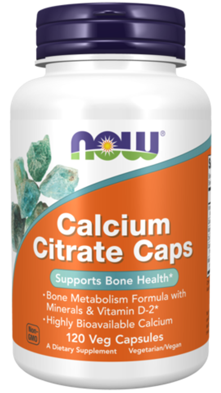 NOW Foods, Цитрат кальция, Calcium Citrate, 120 вегетарианских капсул