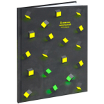 Дневник школьный Проф-Пресс 1-11 кл., 40л., 7БЦ, софт-тач, неон,"Жёлто-зелёные кубы"
