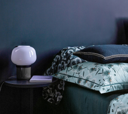 Постельное белье 2 спальное евро Blanc des Vosges Florea bleu