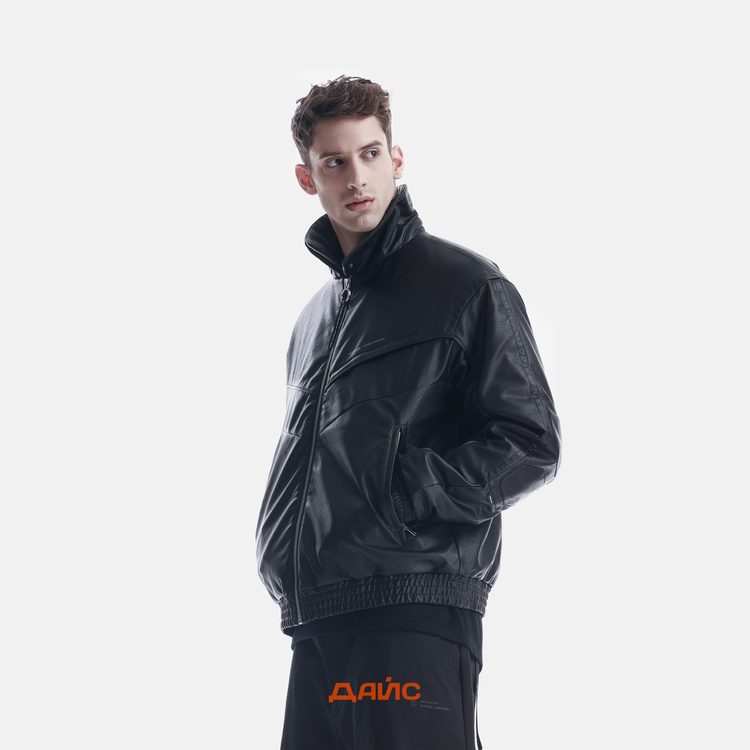 Куртка мужская Krakatau Vint Faux Leather Bomber Jacket артикул:Qm548-1 - купить в магазине Дайс