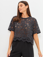 Топ 0218 графитовое кружево