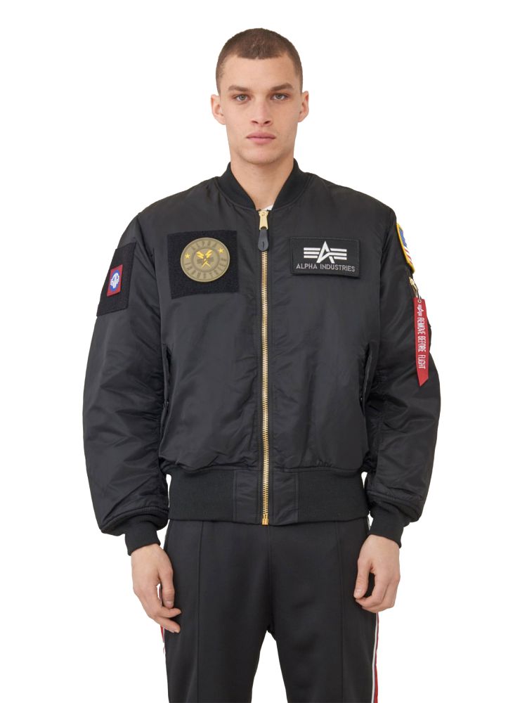 Куртка бомбер Alpha Industries MA-1 Flex Black (Черная)