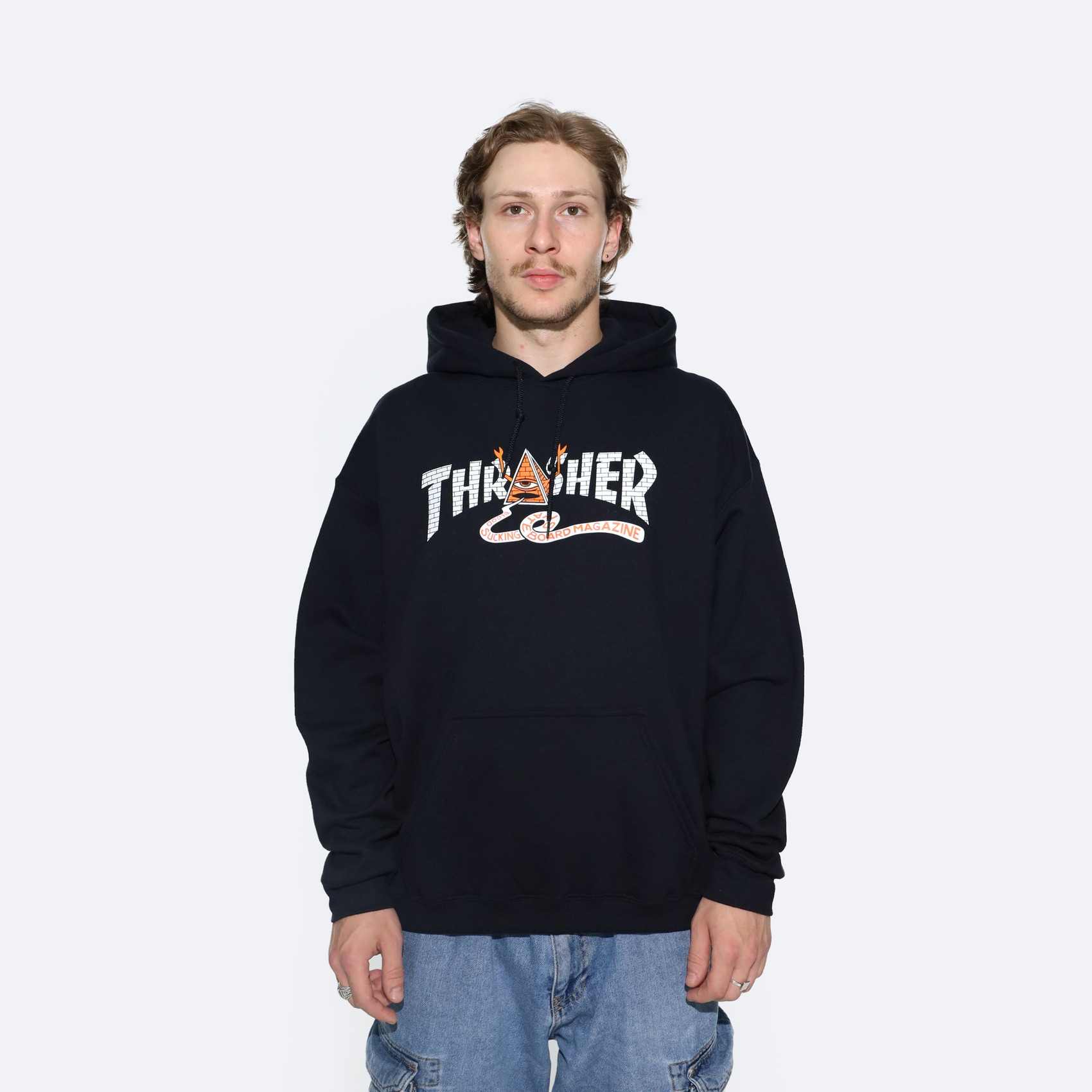 Худи Thrasher x Toy Machine Pyramid Hoodie (black) артикул: - купить в магазине Дайс