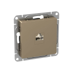 Механизм розетки RJ45 (cat6), шампань Эпика EKF