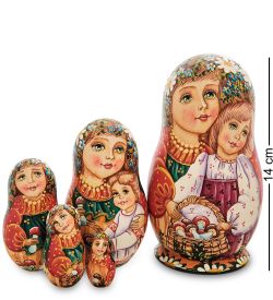 Народные промыслы МР-16/28-A Матрешка 5м «Мария с девочкой»