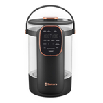 Термопот 3л стеклянная колба, LCD сенсор, SA-1375BK Premium, черный