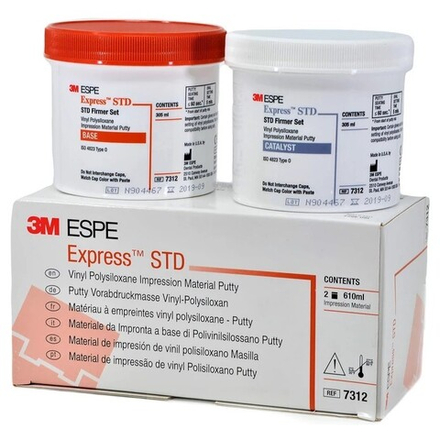 Express STD (2х305мл) - стоматологическая винилполисилоксановая оттискная масса ручного замешивания, 7312, 3M