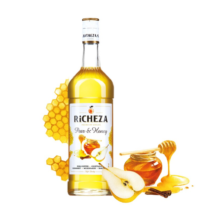 Сироп RiCHEZA Груша и мёд стекло (1л) шт