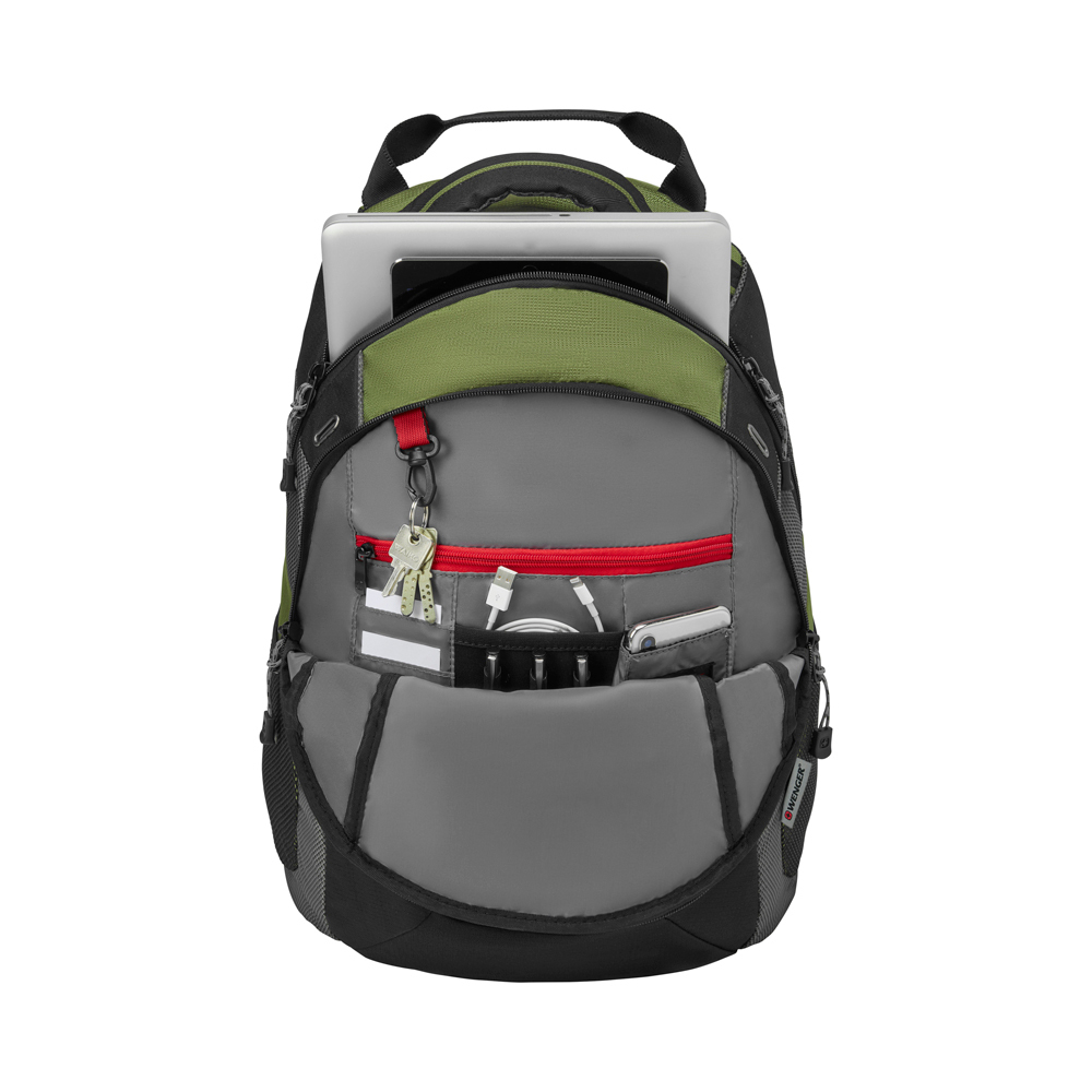 Рюкзак Wenger 16", зеленый, 38x25x49 см, 27 л