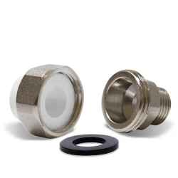 Муфта РР разб. 25*1/2" нар. белый (Tebo)