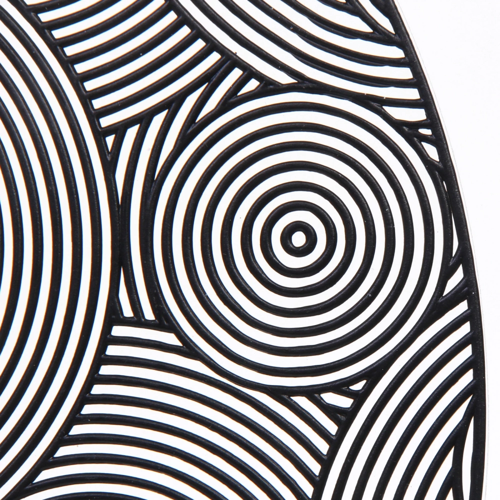 Салфетка на стол 38см «Бесконечность», черная