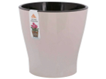 Горшок цветочный Лея 3,6л двойной с автополивом (бежевый)