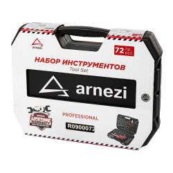 Набор инструментов 72 пр. 1/4"DR, 1/2"DR ARNEZI R0900072