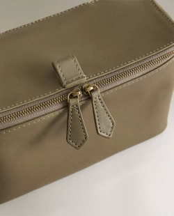 ZARA HOME КОЖАНЫЙ НЕСЕССЕР, ХАКИ