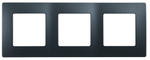 Рамка 3 поста антрацит ETIKA Legrand