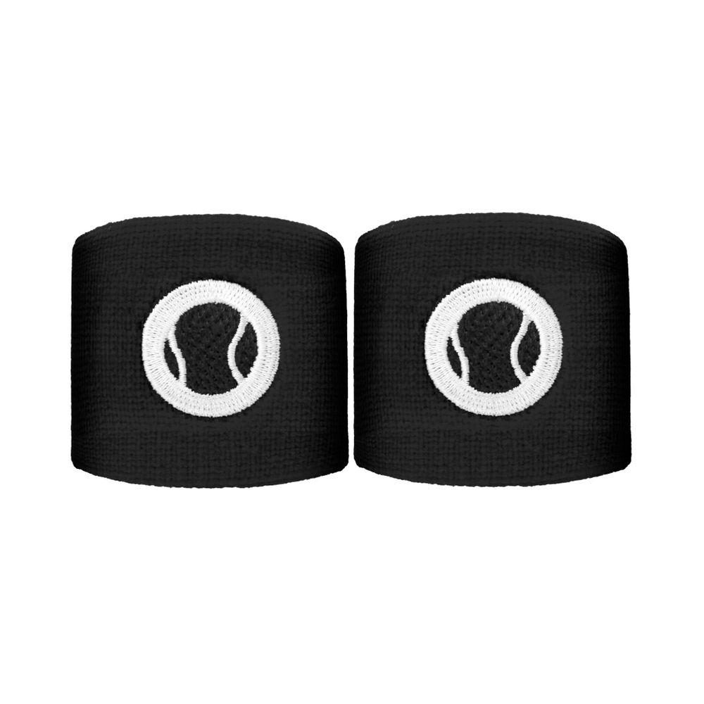 Tennis-Point Short Wristband 2 Pack - Black