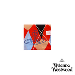 VIVIENNE WESTWOOD КОСЫНКА С ПРИНТОМ КРАСНЫХ РОМБОВ С ЛОГОТИПА БРЕНДА
