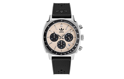 Adidas Originals Wrist Watch Quartz Movement Rubber Strap 44mm White Dial Unisex 100m Water Resistant