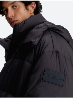 Утепленная куртка Calvin Klein Jeans Modern Quilted Long Black