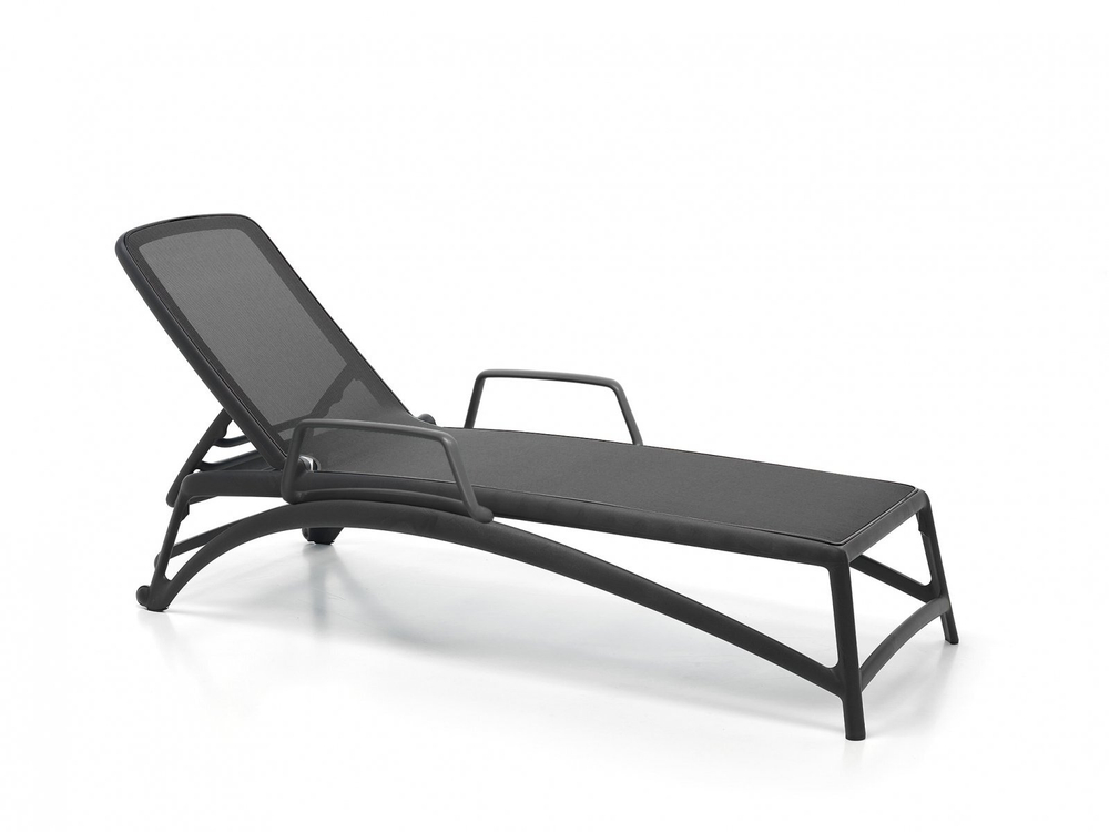 Шезлонг-лежак пластиковый Nardi Atlantico, антрацит