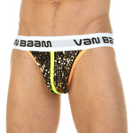 Мужские трусы-танга с золотистыми пайетками (Размер: XL) (Цвет: золотистый)