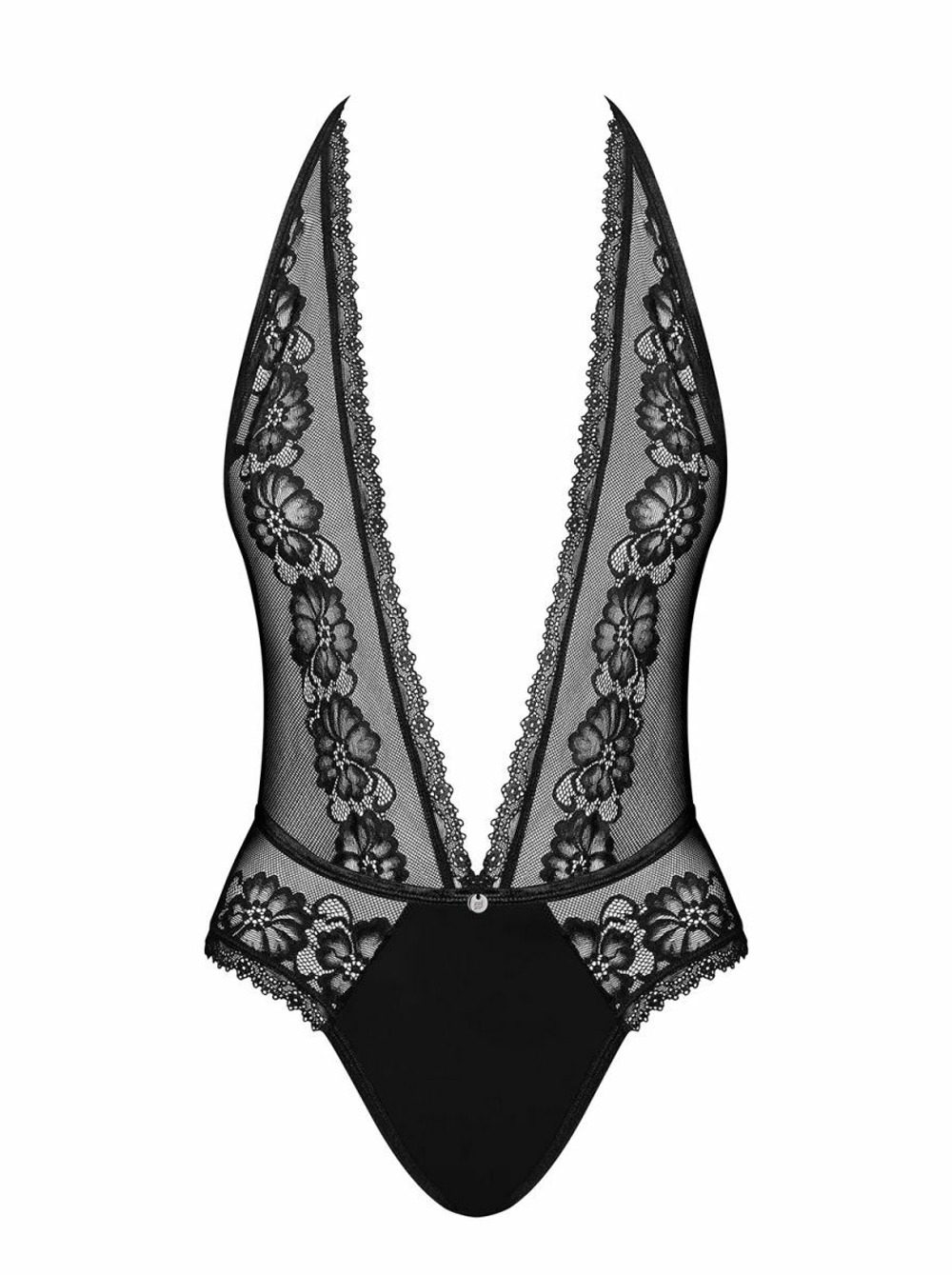 Роскошное кружевное боди Canndis с глубоким декольте