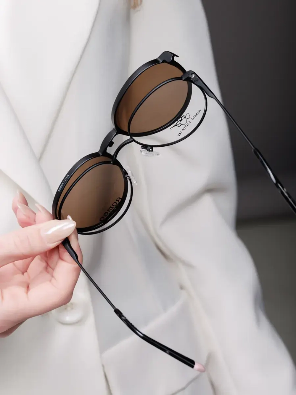 Оправа для очков с магнитными накладками 4в1