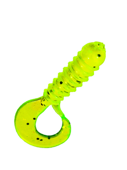 Приманка ZUB-TWIST-NANO  30мм-15шт, (цвет 310) желтый с блестками