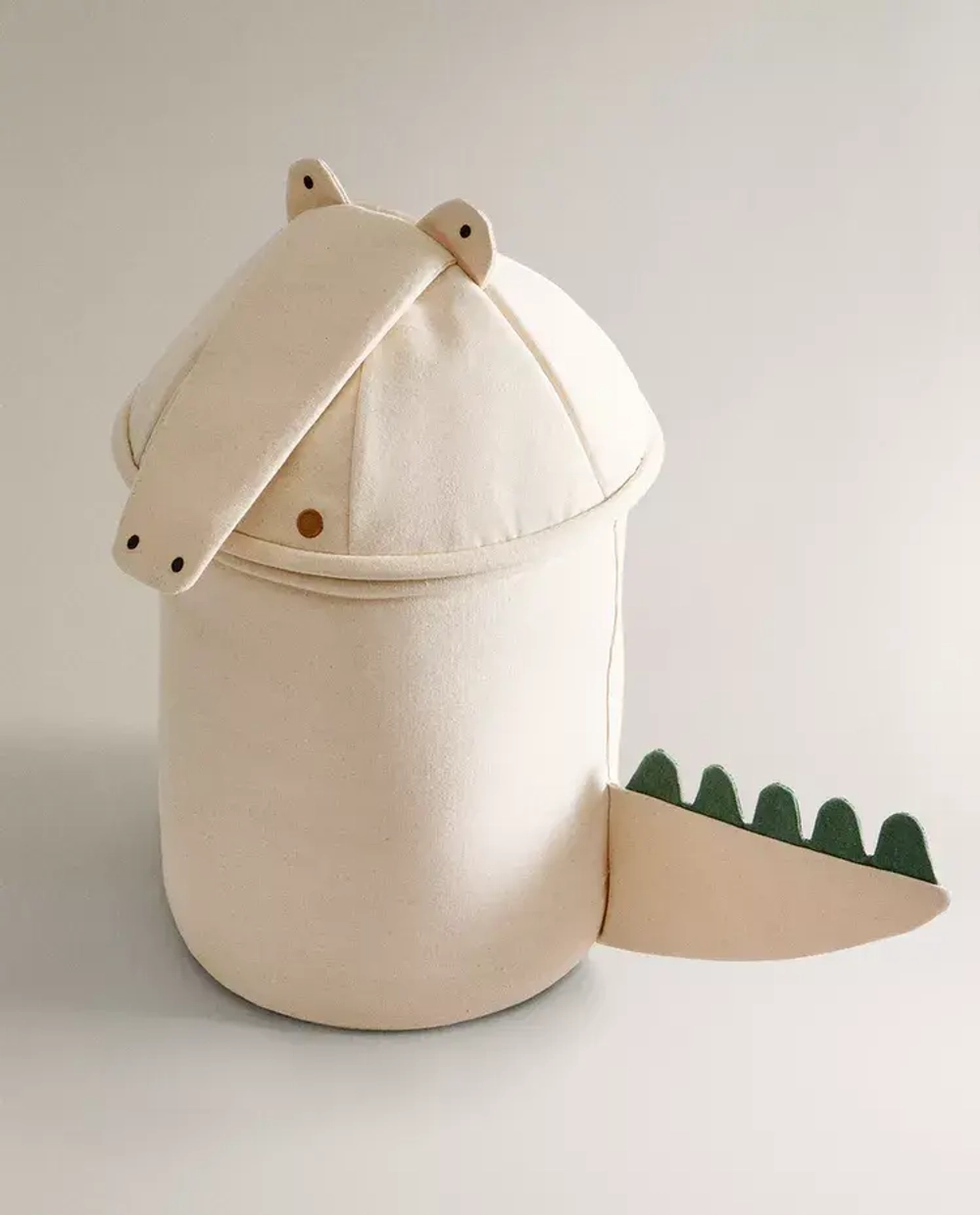 ZARA HOME ХЛОПКОВАЯ КОРЗИНА ДЛЯ ХРАНЕНИЯ ДЕТСКИХ ИГРУШЕК, СВЕТЛО-БЕЖЕВЫЙ