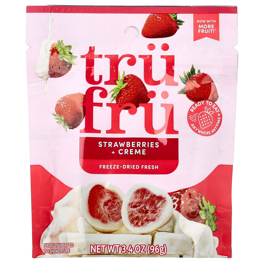 Tru Fru, сублимированные концентраты клубники с кремом, 96 г (3,4 унции)