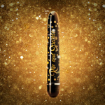 Blush Novelties Rise and Sparkle – классический вибратор, черно‑золотистый, мультискоростной, 17,8 см