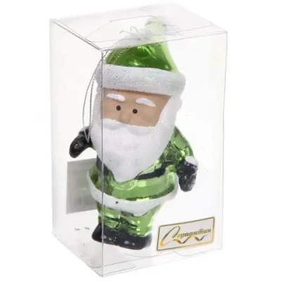 Елочная игрушка «Очаровательный дедушка» 7*6*12 см, Салатовый