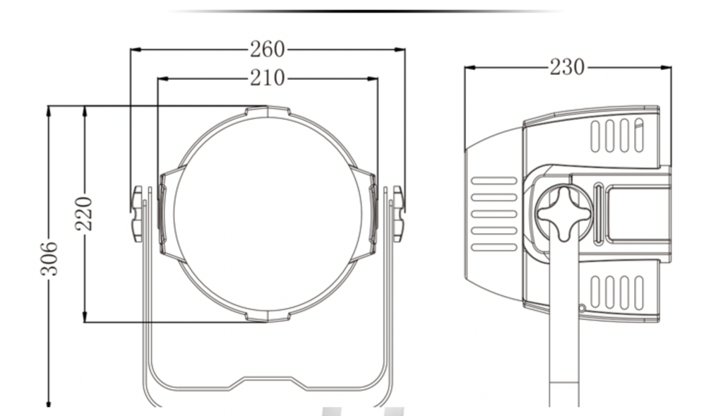 Прожектор Big Dipper LPC2408-H (led 24, RGBW)