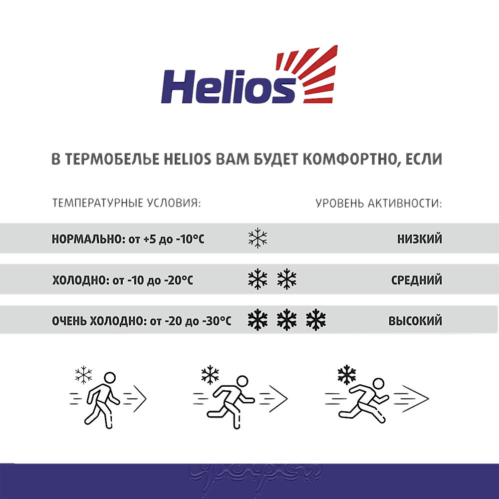 Термобелье Helios Thermo Merino -35°C -5°C (Комплект) Темно-Серый -