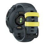 Спортивные часы Garmin Instinct E, 40 мм, силиконовый ремешок сумеречного цвета Безель цвета «электрический лайм». Ремешок с классической застёжкой — на запястье обхватом 107–179 мм