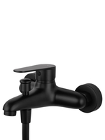 Смеситель для ванны с душевым гарнитуром WONZON & WOGHAND ALFA, Черный матовый (WW-AE3205-MB)