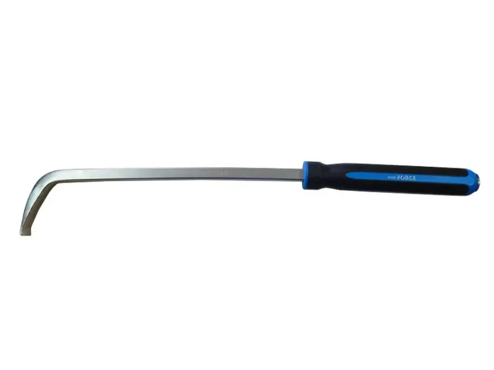 Монтажка изогнутая с прорезиненной рукояткой 90° 610мм RockForce##Rock FORCE RF-687610C