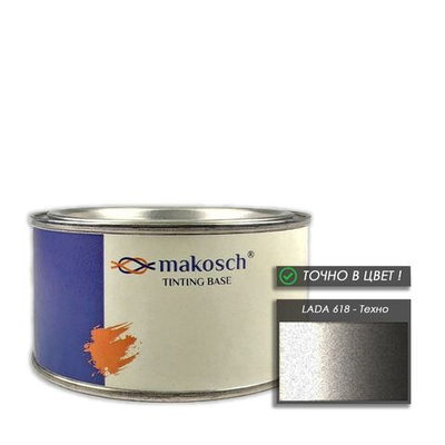 Автоэмаль makosch/LADA 618, Базовая эмаль, серебро, перламутр, 200мл.