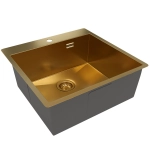 Кухонная мойка Reflexion Iseo RX2250GD брашированное золото