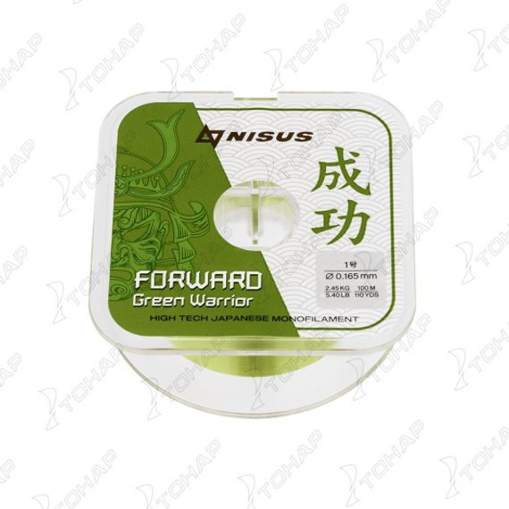 Леска FORWARD Green Warrior 0,165mm/100m Nylon (N-FGW-0165-100) Nisus