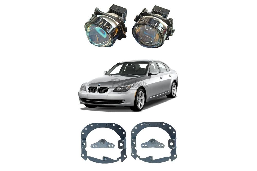 Комплект для замены штатных линз Hella 2 с AFS, BMW 5 E60/E61 дорестайлинг 2003-2007