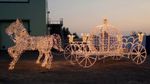 Световая композиция «Карета с лошадьми»