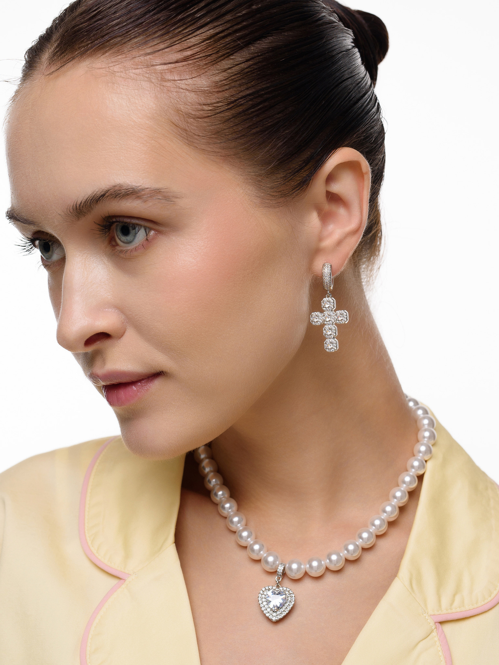 Серьги White Cross Dimonds Silver