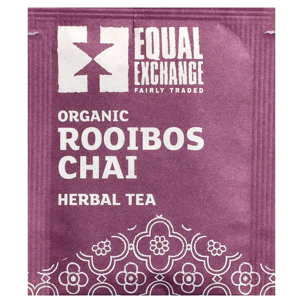 Equal Exchange, органический чай ройбуш, травяной чай, без кофеина, 20 чайных пакетиков, 40 г (1,41 унции)
