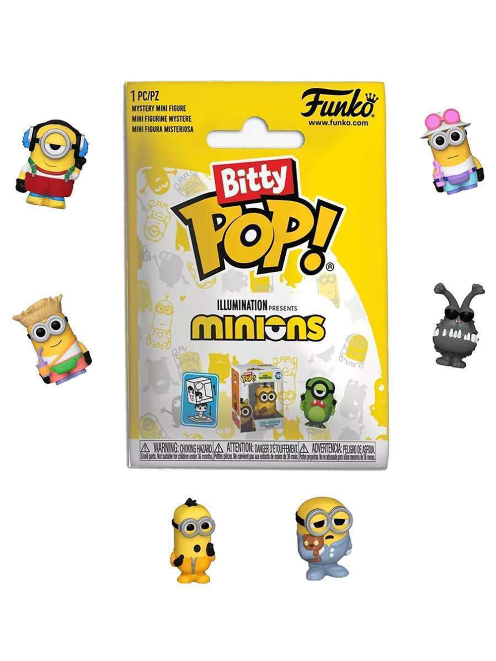 Фигурка Funko Bitty POP! Movies Minions Mystery 1 штука в ассортименте (из12) 76382