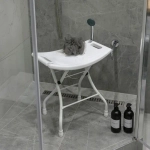 Стул складной в ванну (ССВ1/Б белый)